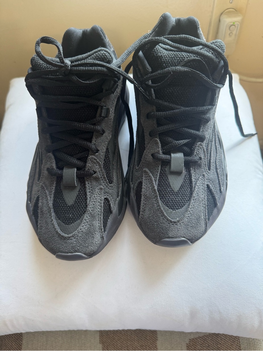 adidas Yeezy Black Low-Top Sneakers